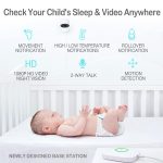 Sense-U Smart Baby Monitor 3+Camera, Audio, Video Baby Monitor That Notifies You for No Abdominal Movement, Rollover, High/Low Temperatures, Detected Motion, with Night Vision, 2-Way Talk, Long Range - Image 2